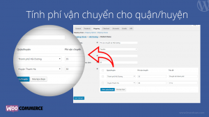 Plugin tính phí vận chuyển cho quận/huyện trong woocommerce